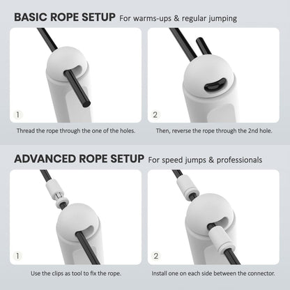 Speedfit Digitalt Hopprep - justerbar längd - kaloriräknare och smidiga lager - idealiskt för fitness-, kardiovaskulär- och uthållighetsträning