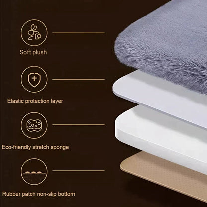 Carvallo - Lyxig Förstärkt Pläden Bilsäteskudde Set