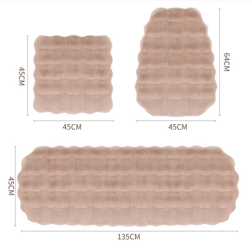 Carvallo - Lyxig Förstärkt Pläden Bilsäteskudde Set