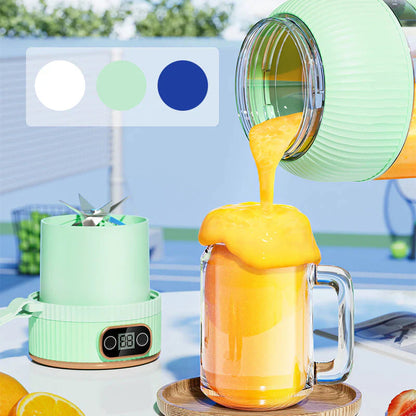 Bärbar multifunktionsblender med dubbellock och USB-laddningsfunktion – för smoothies och förvaringsbehållare