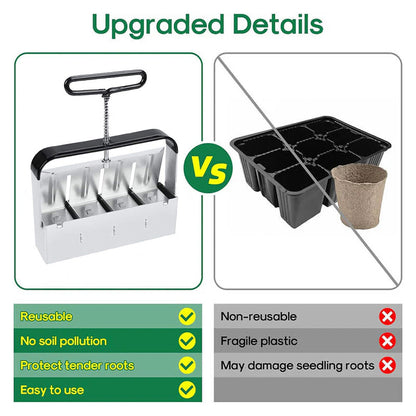 Carvallo - Manuell klumpbildare, markblockerare, trädgårdsverktyg för sådd