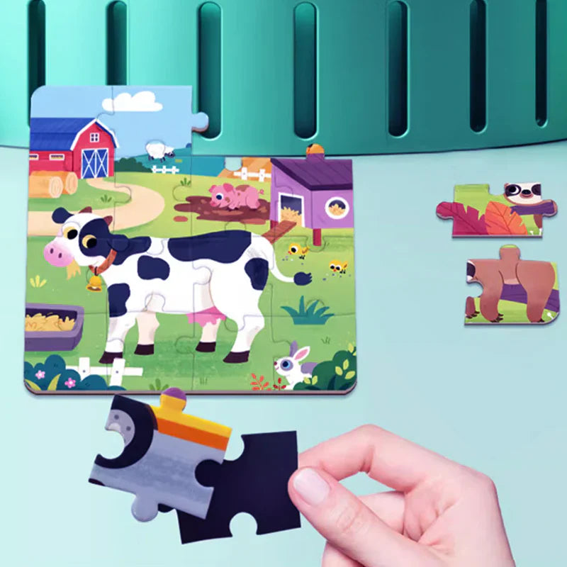 Magnetisk Montessori Pusselbok
