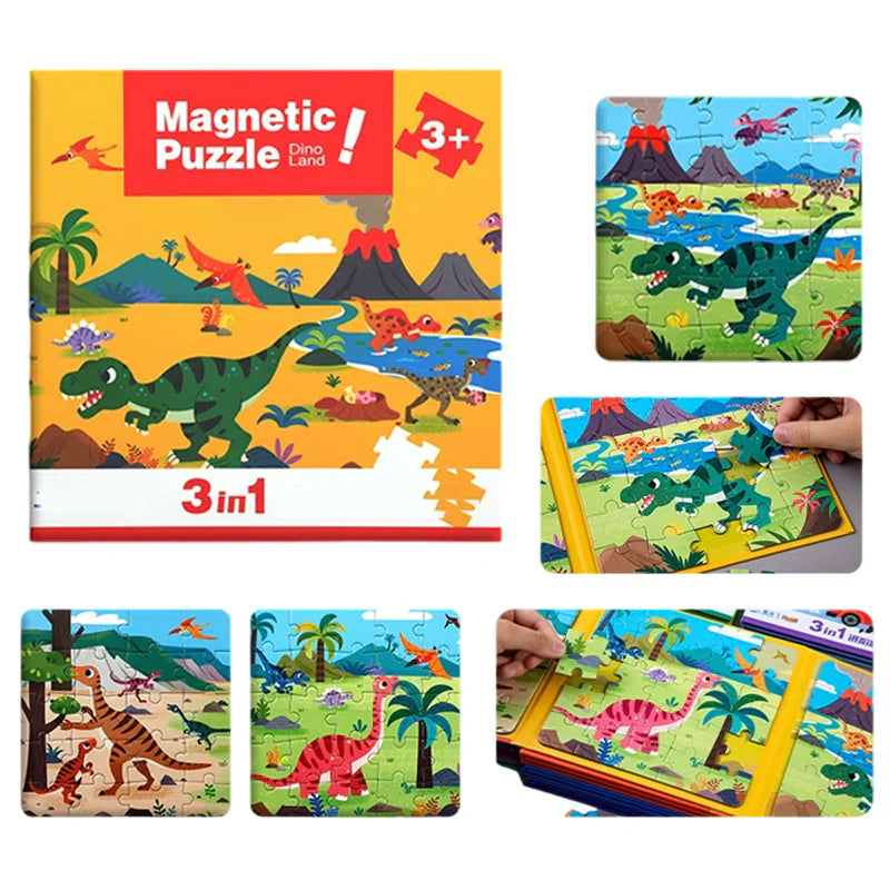 Magnetisk Montessori Pusselbok