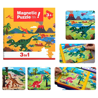 Magnetisk Montessori Pusselbok
