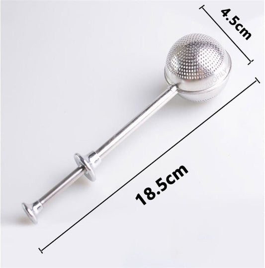 Carvallo - Rostfritt stål te-filter med lång stjälk