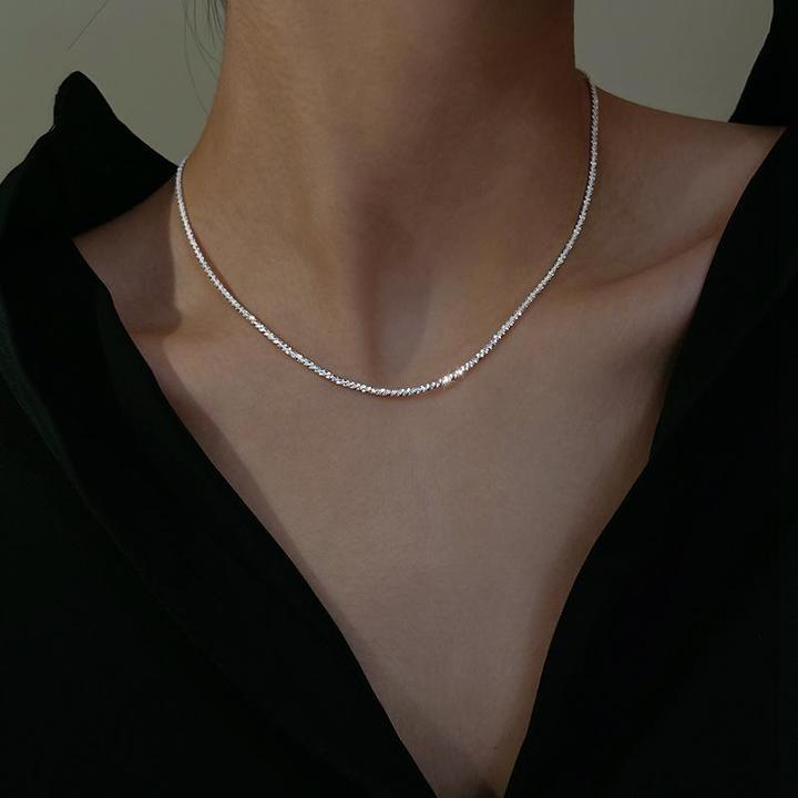 STARLIGHT SET - Minimalistisk sterling silver halsband duo för vardaglig elegans