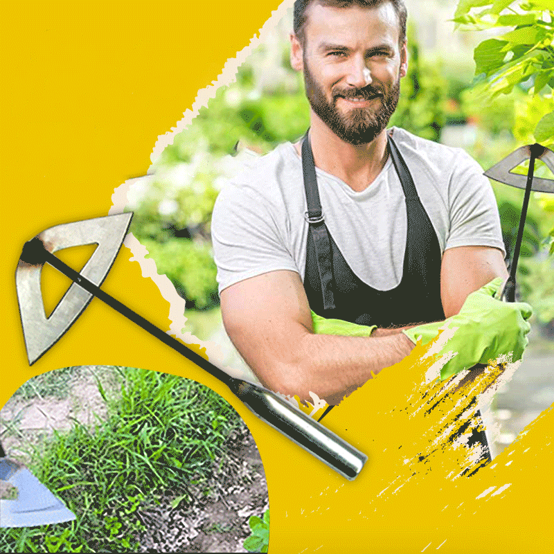Stahl-Hohlhacke – Skarpt och hållbart trädgårdsverktyg för enkelt ogräsrensning och jordbearbetning
