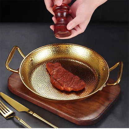 SteelChef – hamrad rostfri kastrull för stekpannor och såser