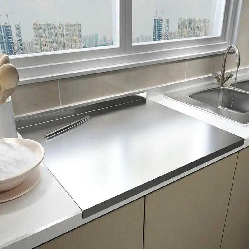 STEELCUT PRO - Rostfritt stål skärbräda med halkfri botten och integrerad kant