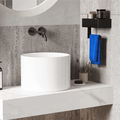 SteelDeluxe Toalettpapirholder - Rustfritt stål med multifunksjonelt, vanntett oppbevaringsrom for moderne bad