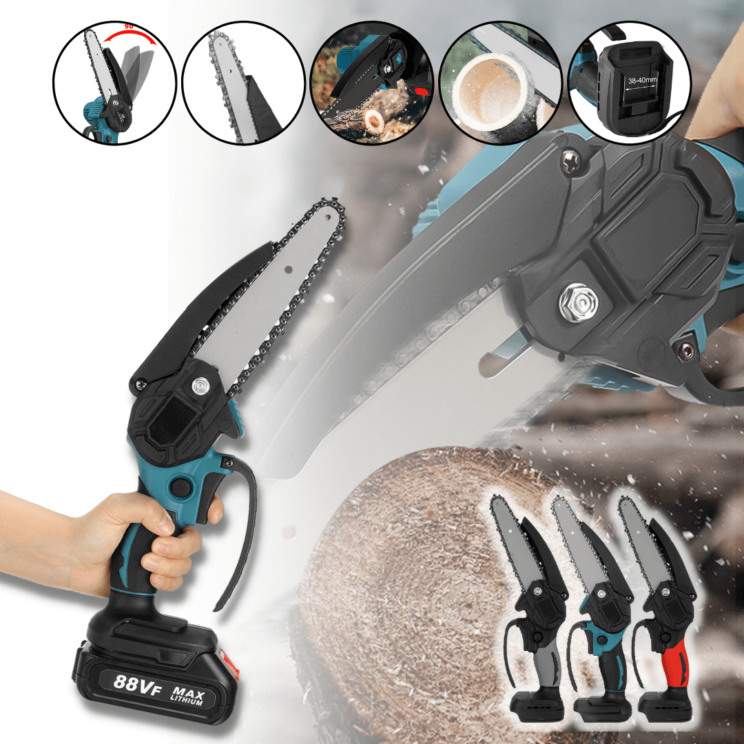 Stormblade Elektro-Mini-Kedjesåg - Lätt 1200W grenklyv för 18V Makita batterier