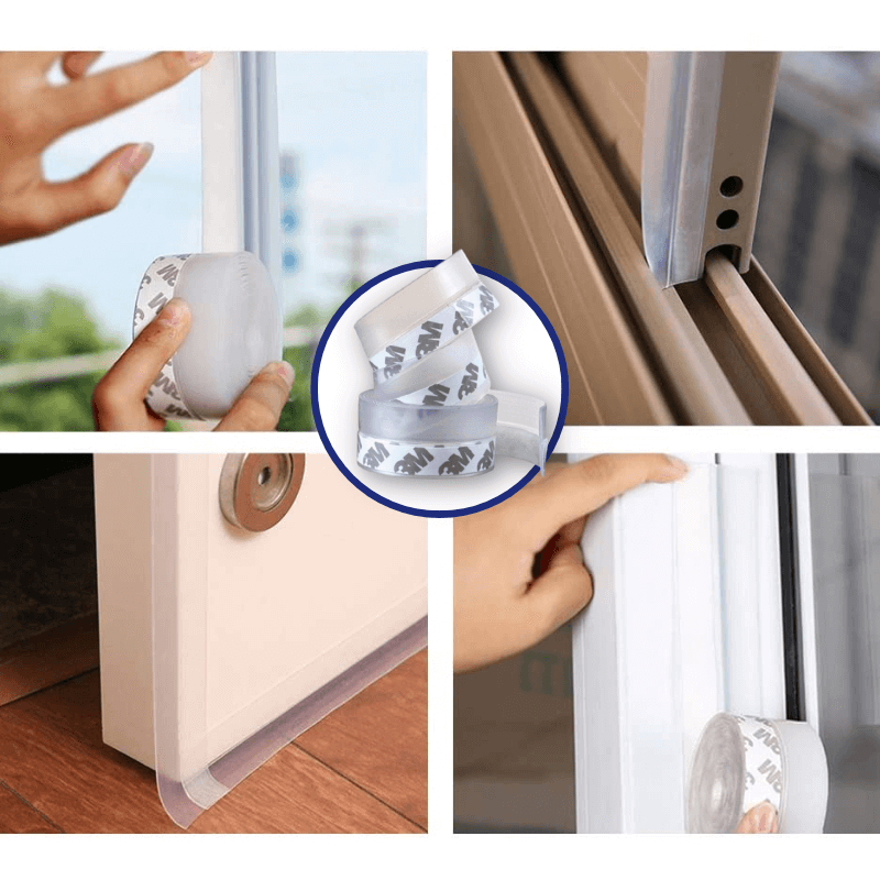 Stripsy design stripe tape – Transparent self-adhesive sealing for windows &amp; doors