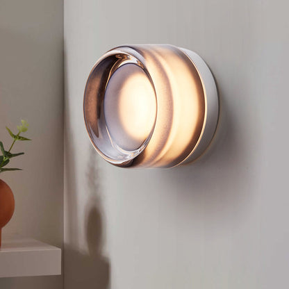 Vägglampa Modern LED Rund Akrylarmatur