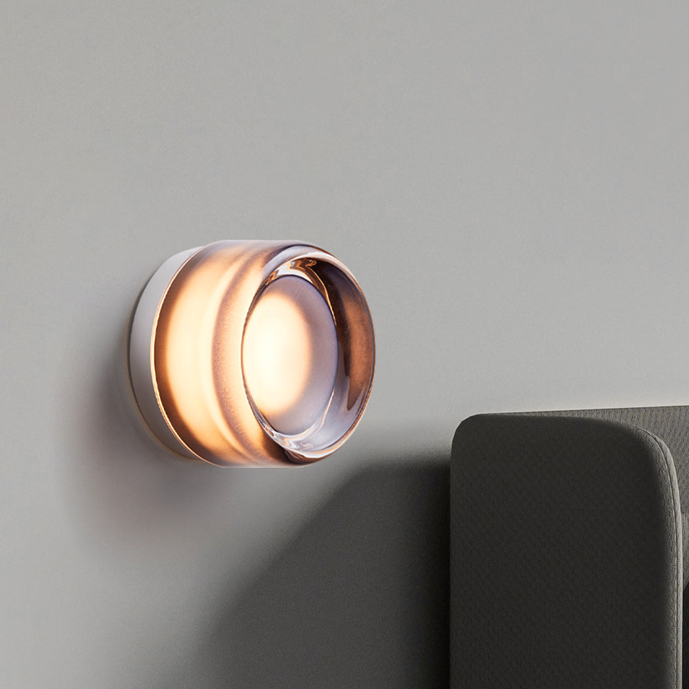 Vägglampa Modern LED Rund Akrylarmatur