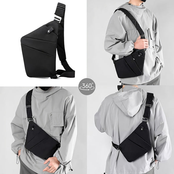 Crossbody-väska med stöldskyddande rese-design