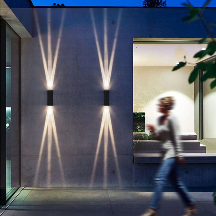 Vägglampa Modern Svart Utomhus LED Armatur