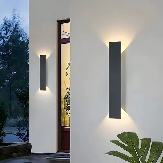 Utomhusvägglampa med modern vattentät design