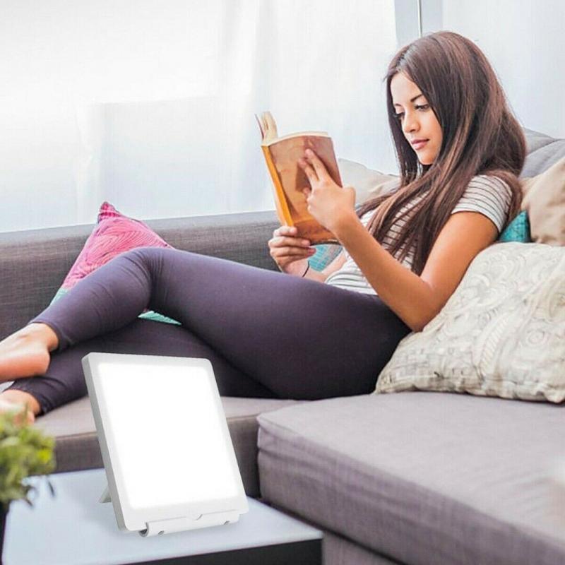 Sunbeam LED-ljutherapilampa - 6000/10000 Lux - justerbar ljusstyrka - bärbar stämnings- och energiförstärkare - säker och giftfri