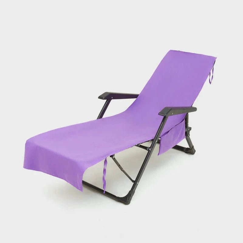 Sunlounge Handduk - Halkfri solsängsöverdrag med sidofickor