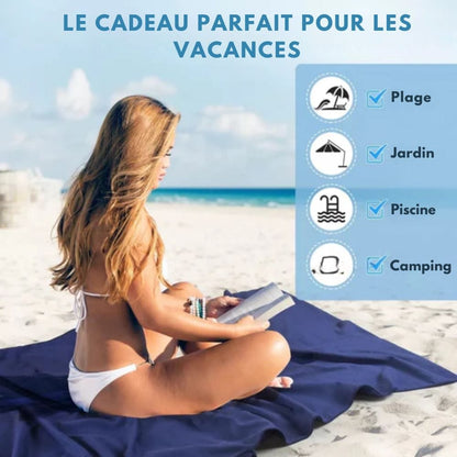 Sunlounge Handduk - Halkfri solsängsöverdrag med sidofickor