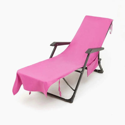 Sunlounge Handduk - Halkfri solsängsöverdrag med sidofickor