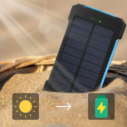 SUNVAULT MAX – Vattentät solpowerbank med 30000mAh kapacitet