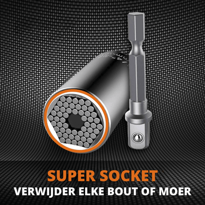 Supersocket Universal-nyckeladapter - 7mm till 19mm självinställande verktyg för hemmabyggare, bil- och husreparationer
