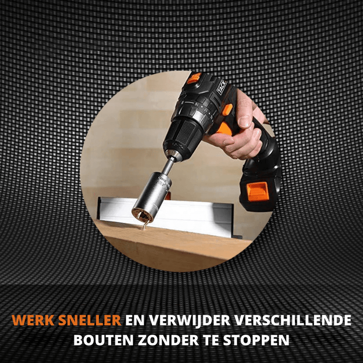 Supersocket Universal-nyckeladapter - 7mm till 19mm självinställande verktyg för hemmabyggare, bil- och husreparationer