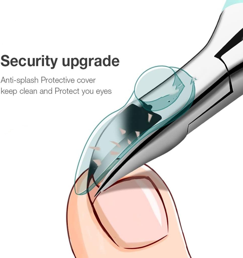 SureClip - Ergonomisk tånagelklippare med stänk-skydd