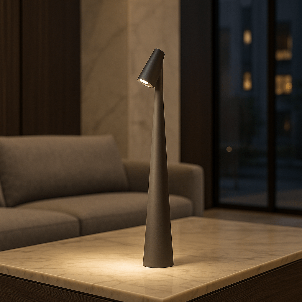 EVOLUCE – Uppladdningsbar bordslampa med modern design och lång batteritid