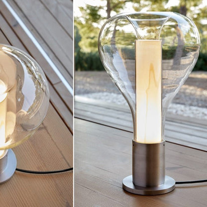 MagmaGlow - Konstnärlig Bordslampa med Lavastenar
