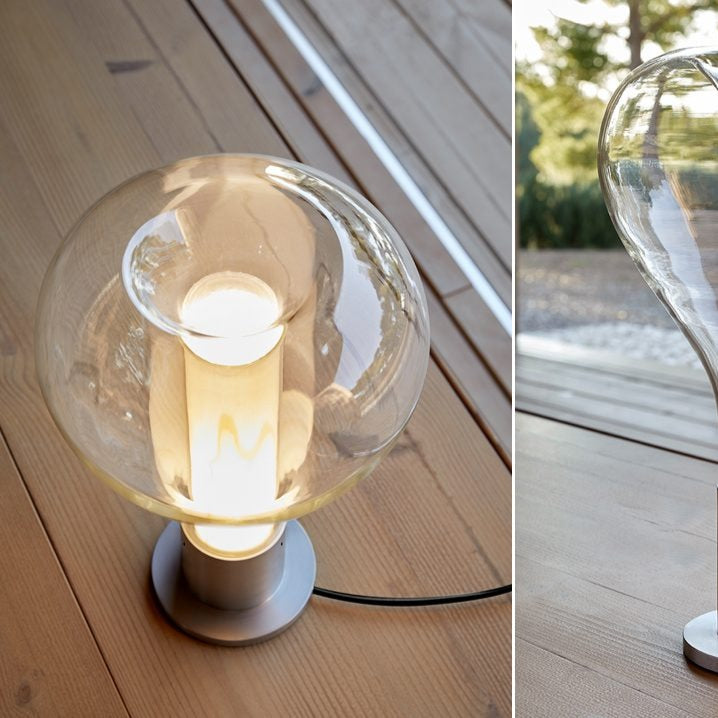 MagmaGlow - Konstnärlig Bordslampa med Lavastenar