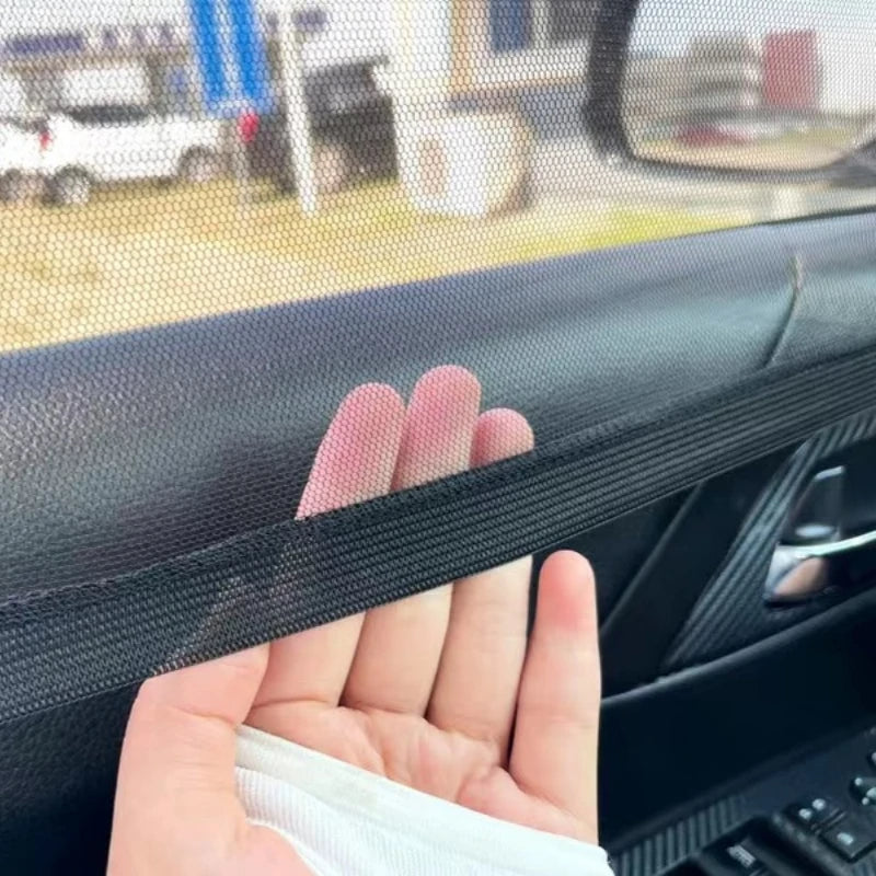 Carvallo 2-pack bilmyggnät & solskydd | UV- & insektskydd för sidofönster | Fällbart & andningsbart