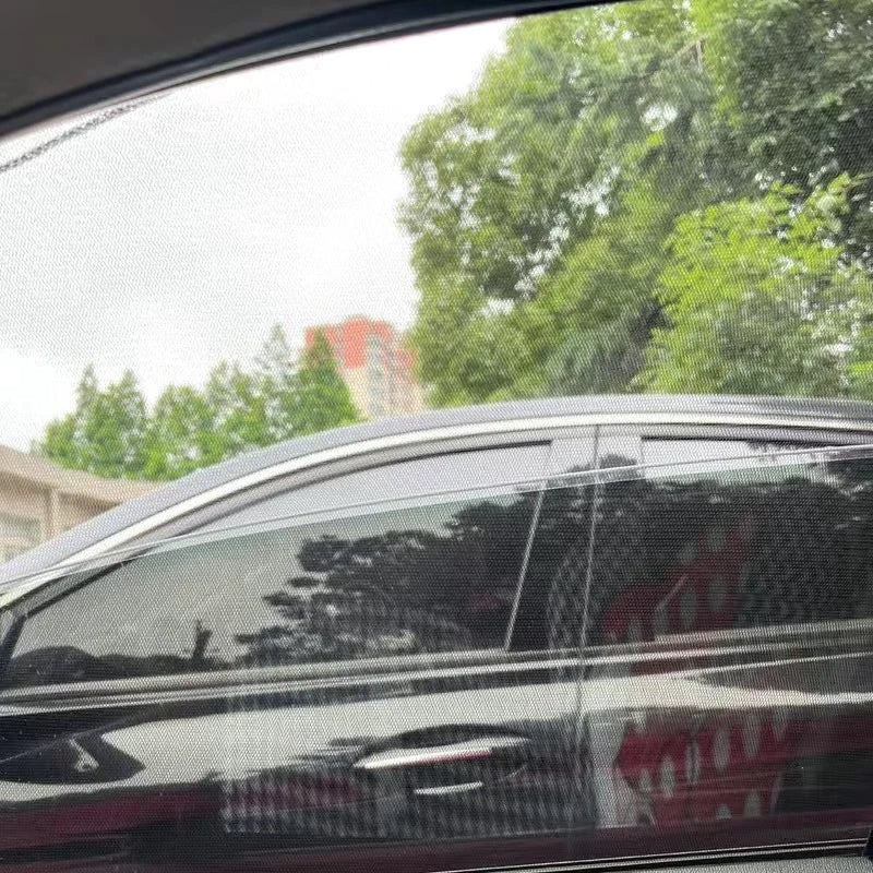 Carvallo 2-pack bilmyggnät & solskydd | UV- & insektskydd för sidofönster | Fällbart & andningsbart