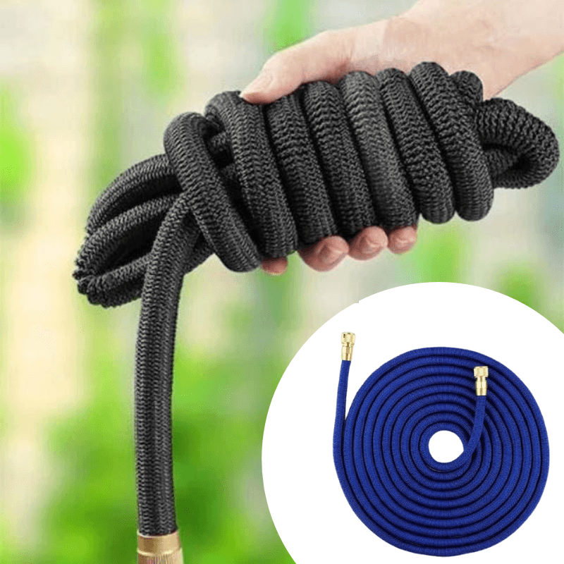 Teleskop-trädgårdsslang – Utdragbar, trasselfri vattenslang med snabbkoppling för enkelt trädgårdsarbete
