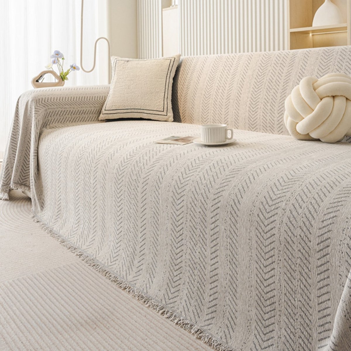 TexturaHome – Kratzfast Chenille-sofföverdrag