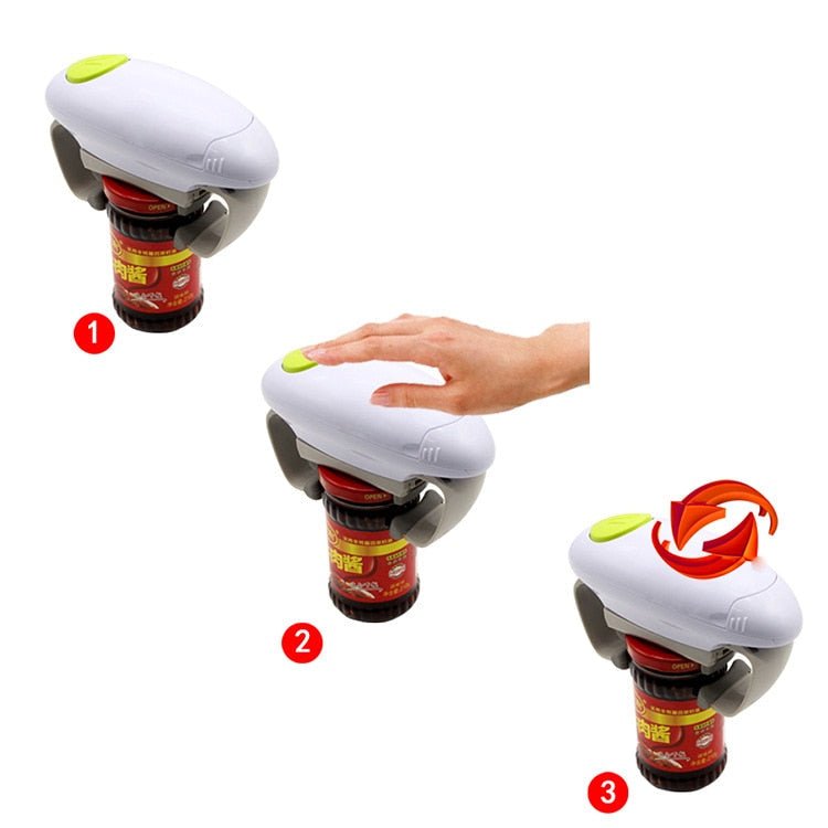 Royallure Automatisk Elektrisk Burköppnare – Händer-fri, Mjuk-kant Klämma för Lätt Öppning