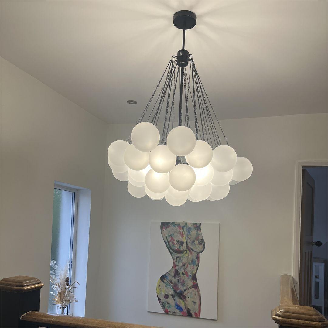 Hängande Bubbelglas Kandelaber – Kontemporär Design