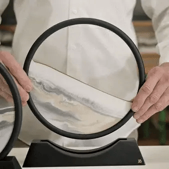 Royaleva Rörlig Sandkonstskulptur - LED Lugnande Skrivbordsdekoration