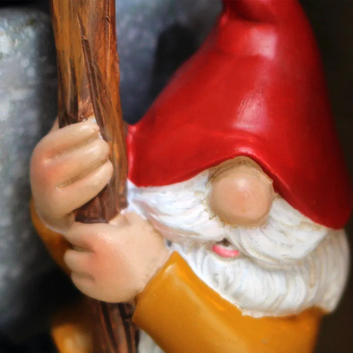 Tre-delad trädgårdsgnome dekorationer växthus utomhusdekor