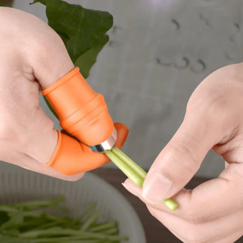 Tummavänsterhandske - lättverktyg för beskärning och skörd med integrerat rostfritt blad
