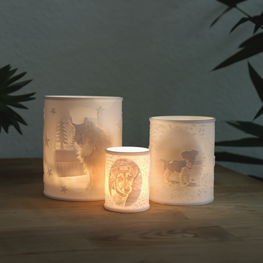 AuraSculpt – Konstnärlig 3D-tryckt Lampa