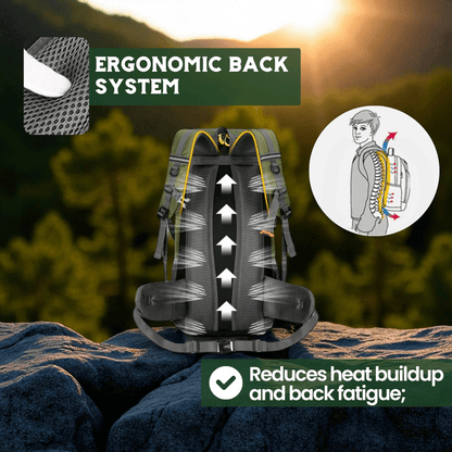 TRAILPRO 50L – Vandringsryggsäck med andningsbar rygg &amp; smart förvaring