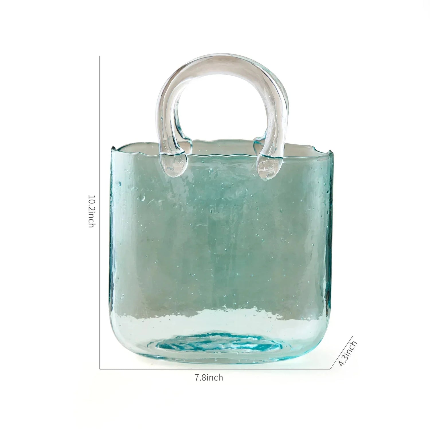 Transparent Pastell Handväska Form Vas - Glas Modern Dekor
