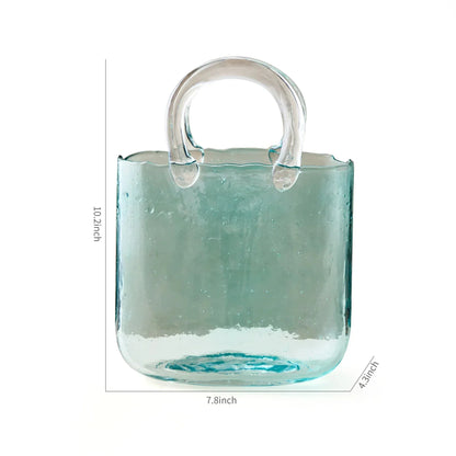 Transparent Pastell Handväska Form Vas - Glas Modern Dekor