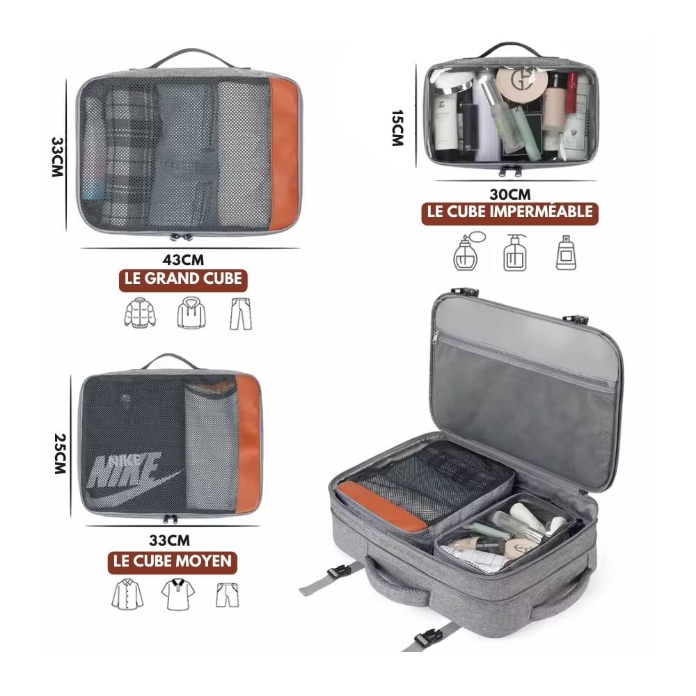 Travel Lite Pack - Kompakt rese ryggsäck med skofack och USB-port