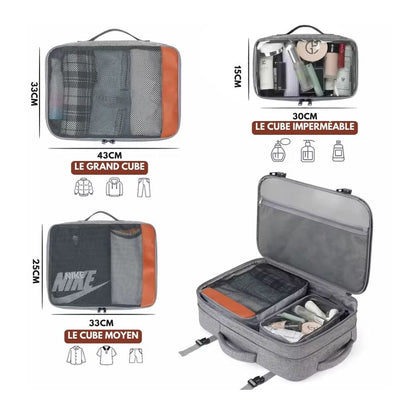 Travel Lite Pack - Kompakt rese ryggsäck med skofack och USB-port