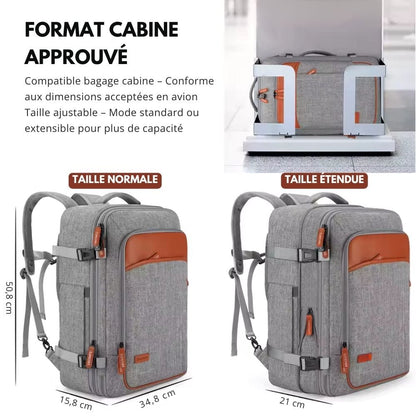 Travel Lite Pack - Kompakt rese ryggsäck med skofack och USB-port