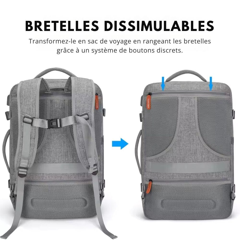 Travel Lite Pack - Kompakt rese ryggsäck med skofack och USB-port