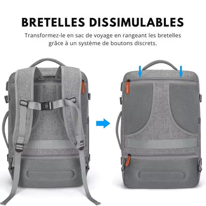 Travel Lite Pack - Kompakt rese ryggsäck med skofack och USB-port